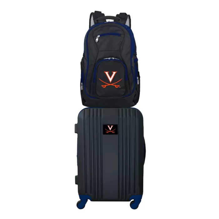 Silk & Salt NCAA Virginia Cavaliers 2-Piece Luggaand Backpack Set