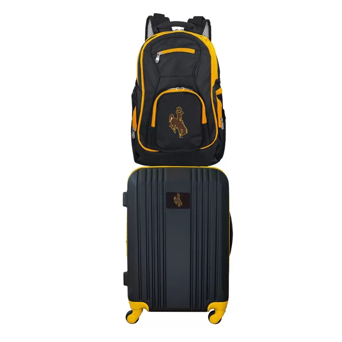 Silk & Salt NCAA Wyoming Cowboys 2-Piece Luggaand Backpack Set