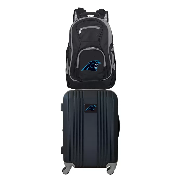 Silk & Salt NFL Carolina Panthers 2-Piece Luggaand Backpack Set