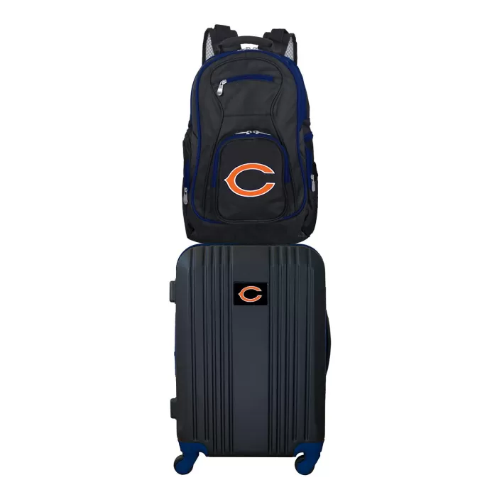 Silk & Salt NFL Chicago Bears 2-Piece Luggaand Backpack Set