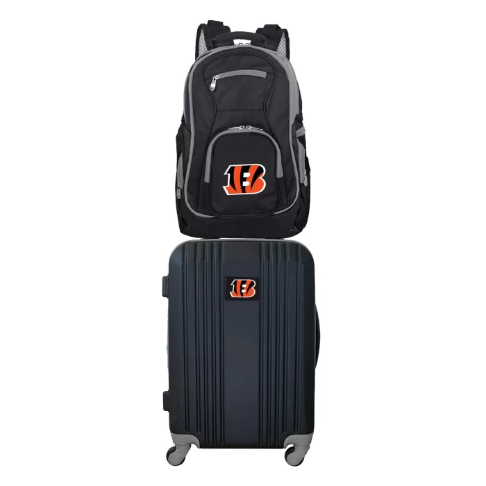 Silk & Salt NFL Cincinnati Bengals 2-Piece Luggaand Backpack Set