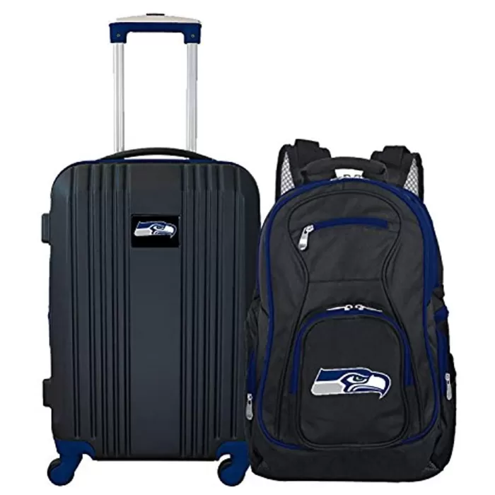 Silk & Salt NFL Seattle Seahawks 2-Piece Luggaand Backpack Set