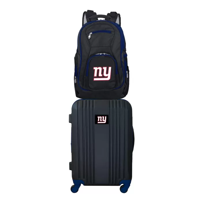 Silk & Salt NFL York Giants 2-Piece Luggaand Backpack Set