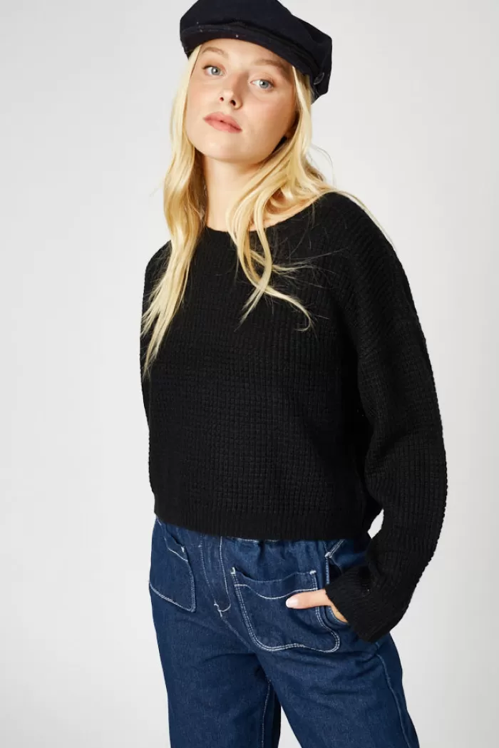 Silk & Salt oversize sweater- black