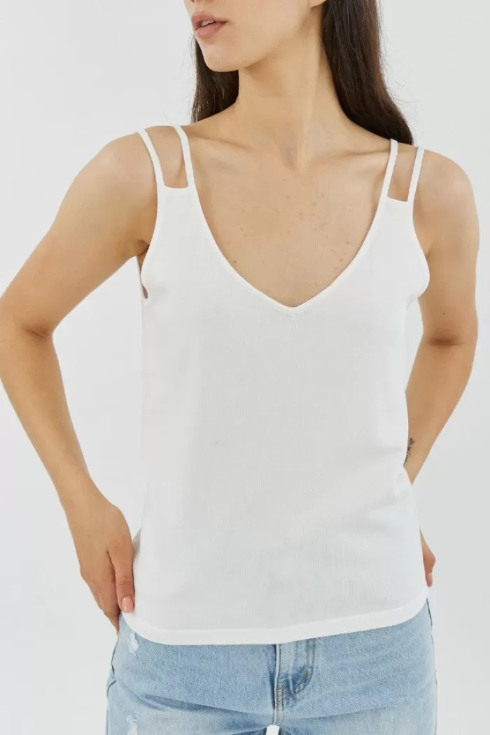 Silk & Salt palermo top - white