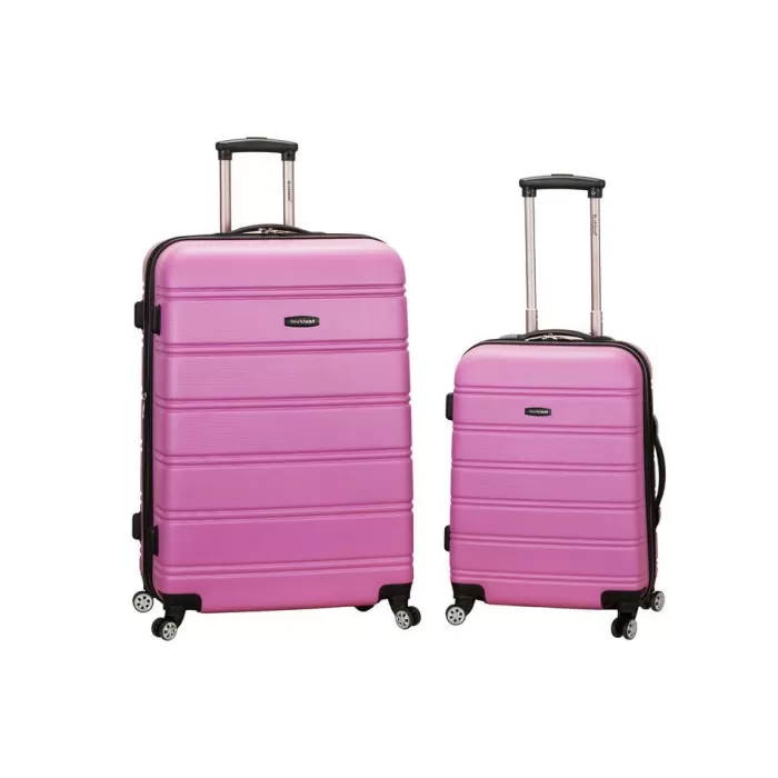 Silk & Salt 20 28 2Pc Expandable Abs Spinner Set Pink