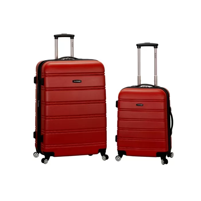 Silk & Salt 20 28 2Pc Expandable Abs Spinner Set Red