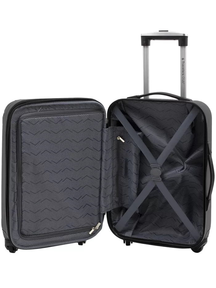 Silk & Salt 2 pc. Expandable Hard-Side Spinner LuggaSet - Black