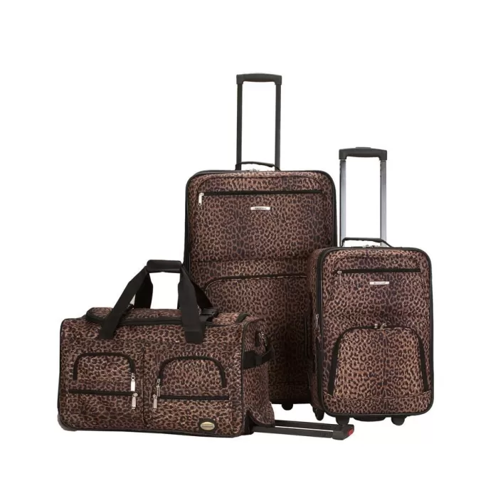 Silk & Salt 3 Pc LuggaSet Leopard