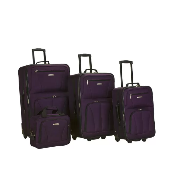 Silk & Salt 4 Pc LuggaSet Purple