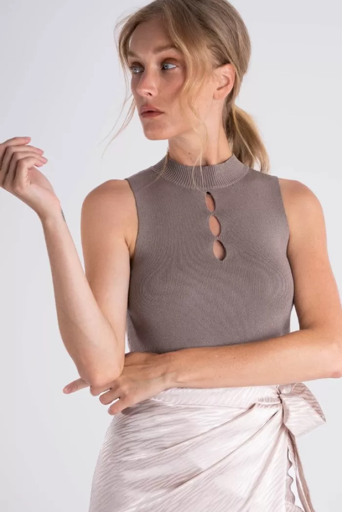 Silk & Salt peekaboo top