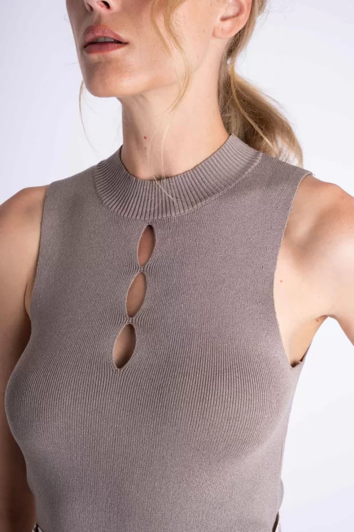 Silk & Salt peekaboo top