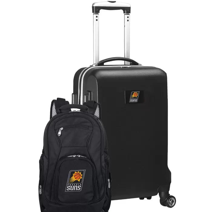 Silk & Salt Phoenix Suns Deluxe 2-Piece Backpack and Carry-On Set - Black