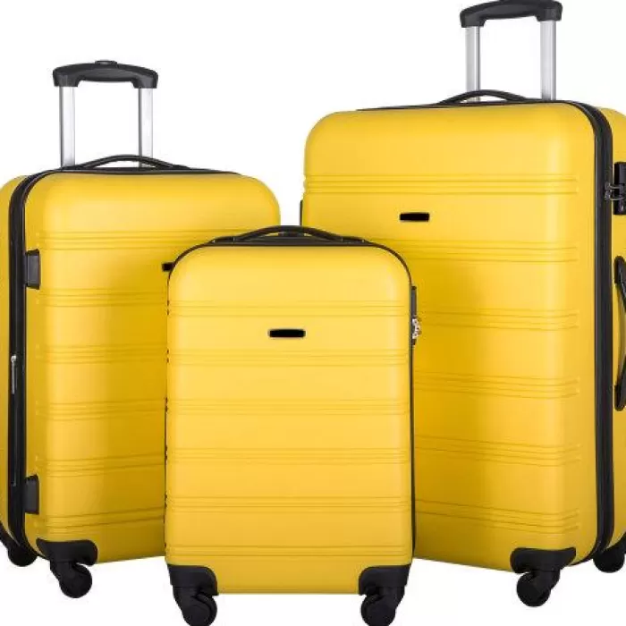 Silk & Salt 3 Piece LuggaSet Hardside Spinner Suitcase With 20 24' 28 Available