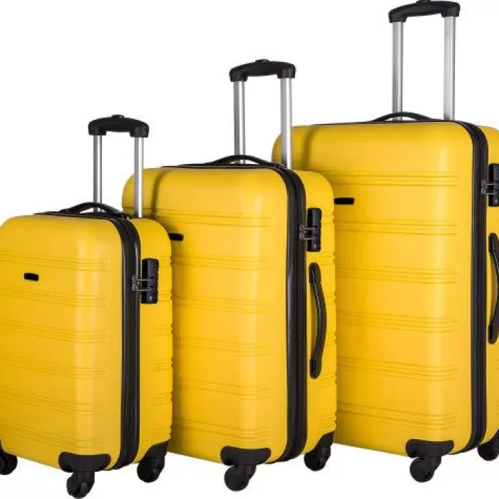 Silk & Salt 3 Piece LuggaSet Hardside Spinner Suitcase With 20 24' 28 Available