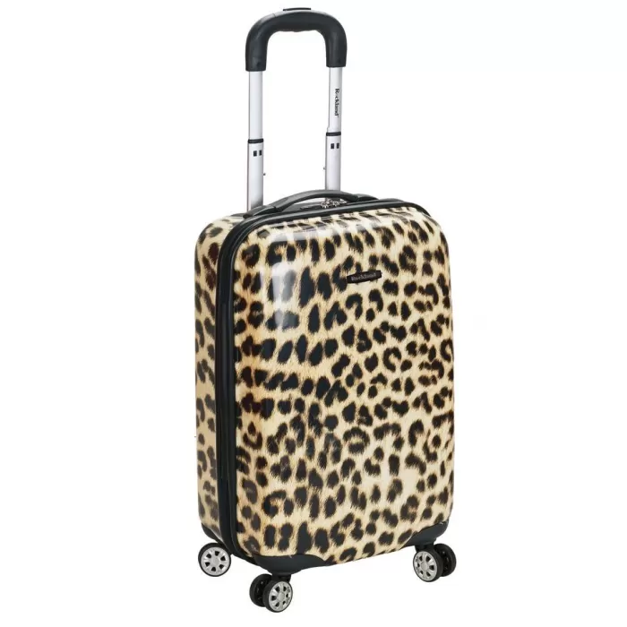 Silk & Salt 20 Polycarbonate Carry On Leopard