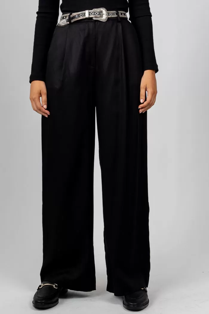 Silk & Salt roxanne tailored trousers - black