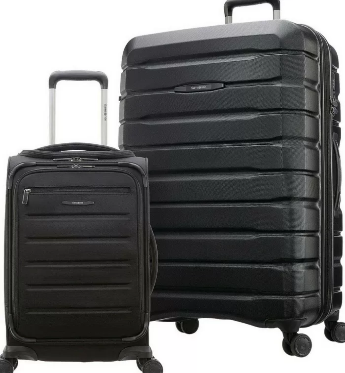 Silk & Salt Samsonite Equilibrium Hybrid Hardside Checked Softside Carry-On Suitcase