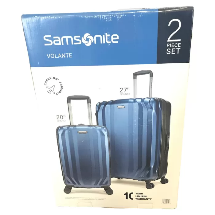 Silk & Salt Samsonite Volante Hardside Spinner Lugga2-Piece Set Lagoon Blue