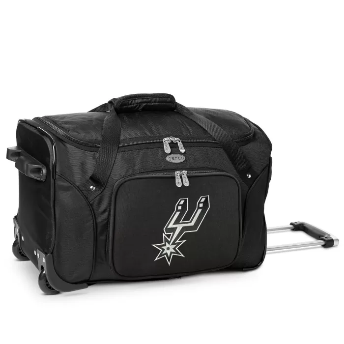 Silk & Salt San Antonio Spurs 22 2-Wheeled Duffel Bag - Black