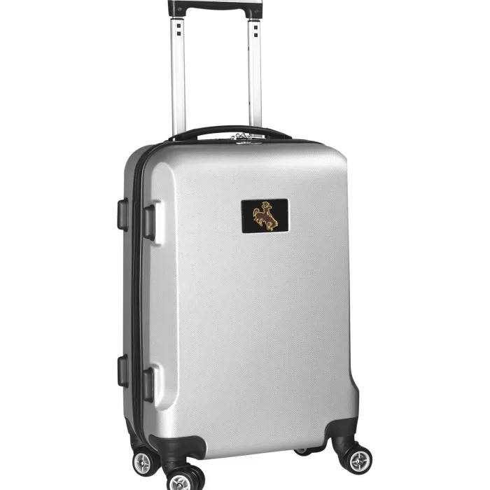 Silk & Salt Silver Wyoming Cowboys 20 8-Wheel Hardcase Spinner Carry-On