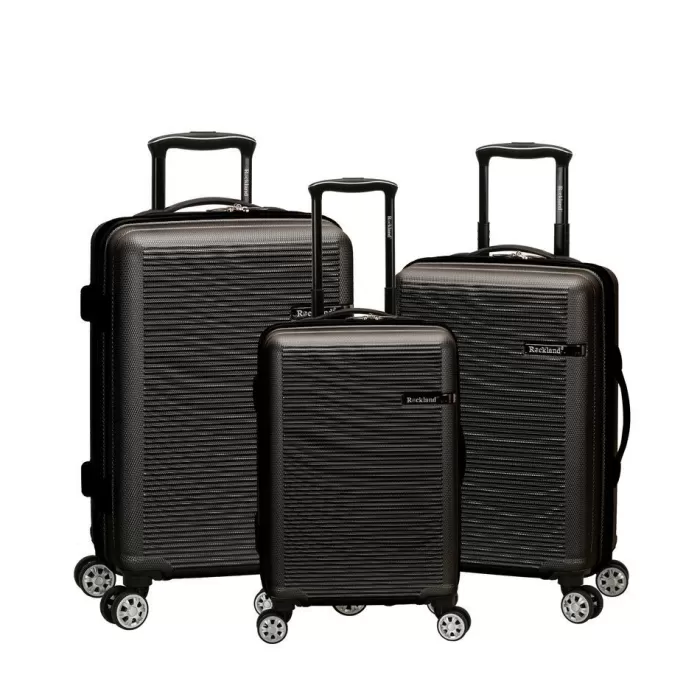 Silk & Salt Skyline 3 Pc Abs Non-Expandable LuggaSet Grey