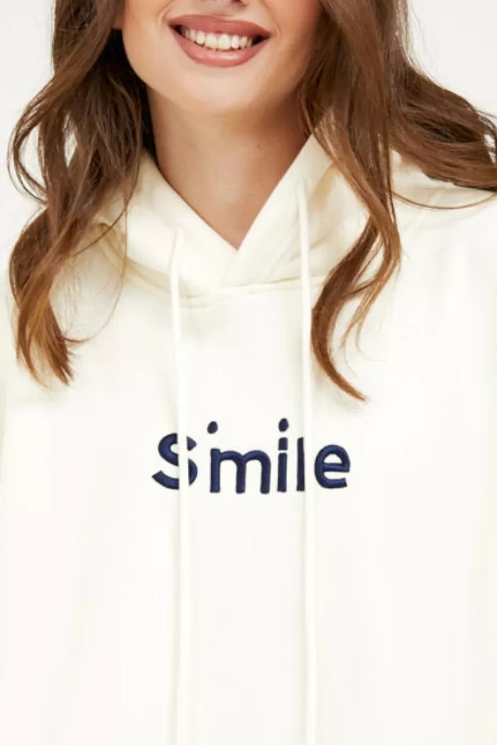 Silk & Salt smile at my hoodie - beige