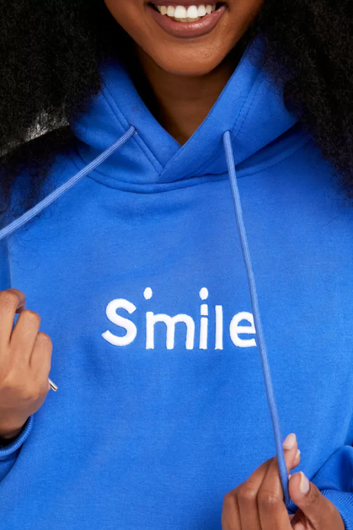 Silk & Salt smile at my hoodie - blue