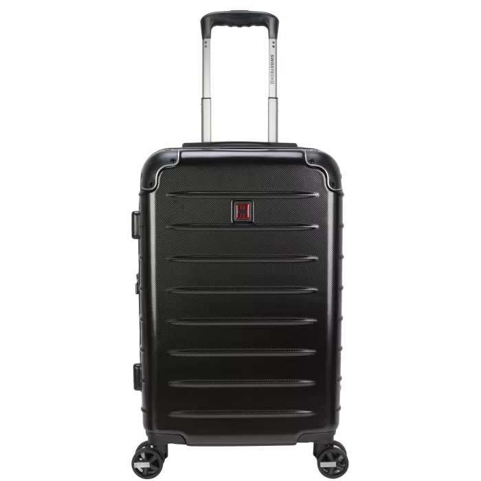 Silk & Salt Swiss Tech 21 Hardside Luggage Black