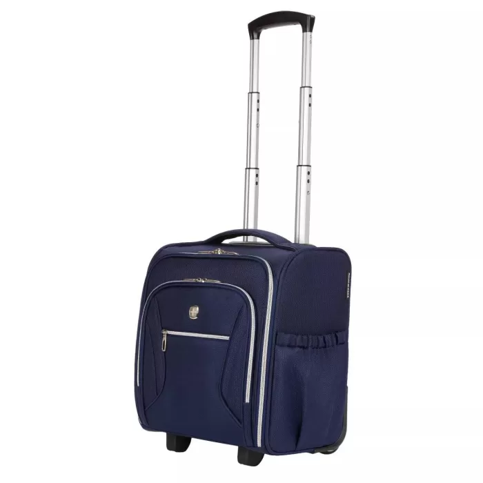 Silk & Salt SWISSGEAR 16 Checklite Underseat Carry On Suitcase - Navy Blue