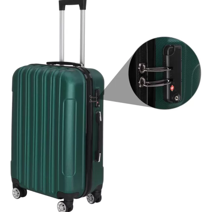 Silk & Salt TFixol 3-in-1 Multifunctional LarCapacity Traveling StoraSuitcase Dark Green