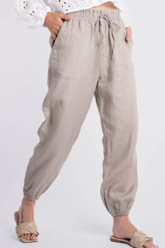 Silk & Salt that easy linen trousers- khaki