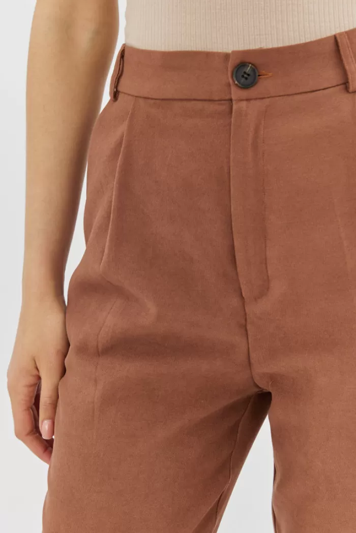 Silk & Salt the classic pants - brown