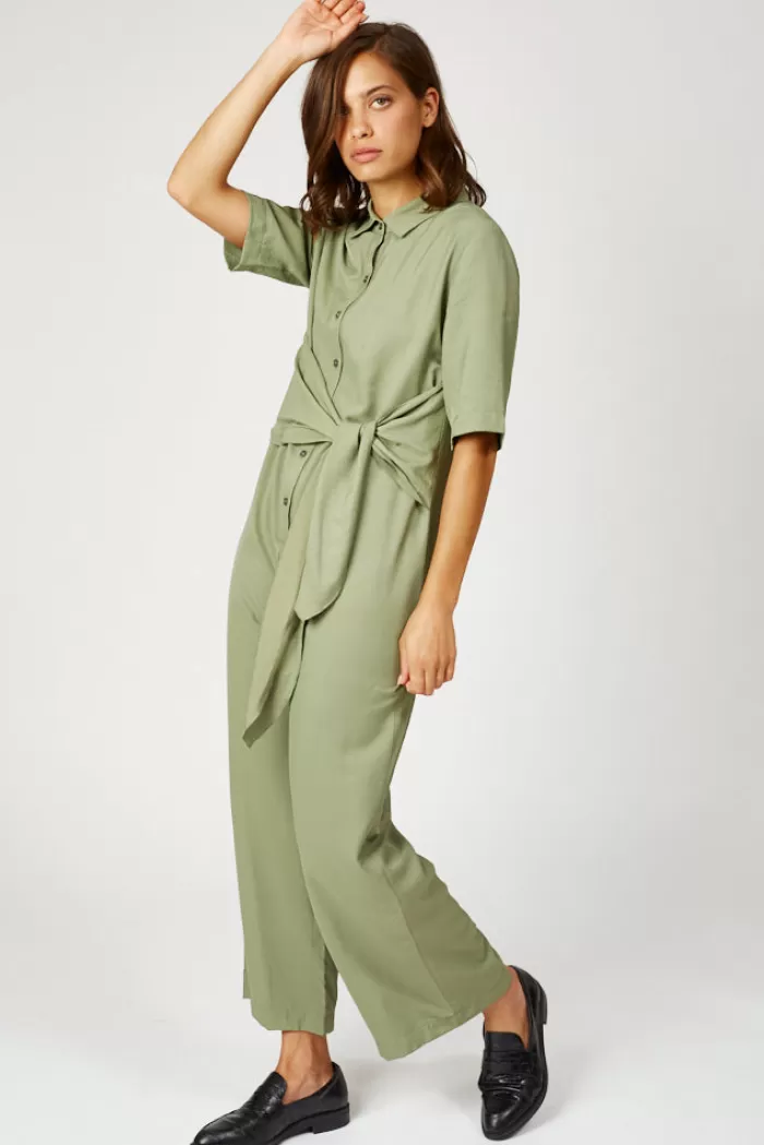 Silk & Salt the rubin jumpsuit- olive