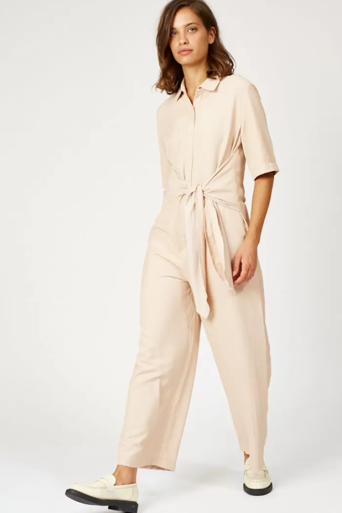 Silk & Salt the rubin jumpsuit- powder pink