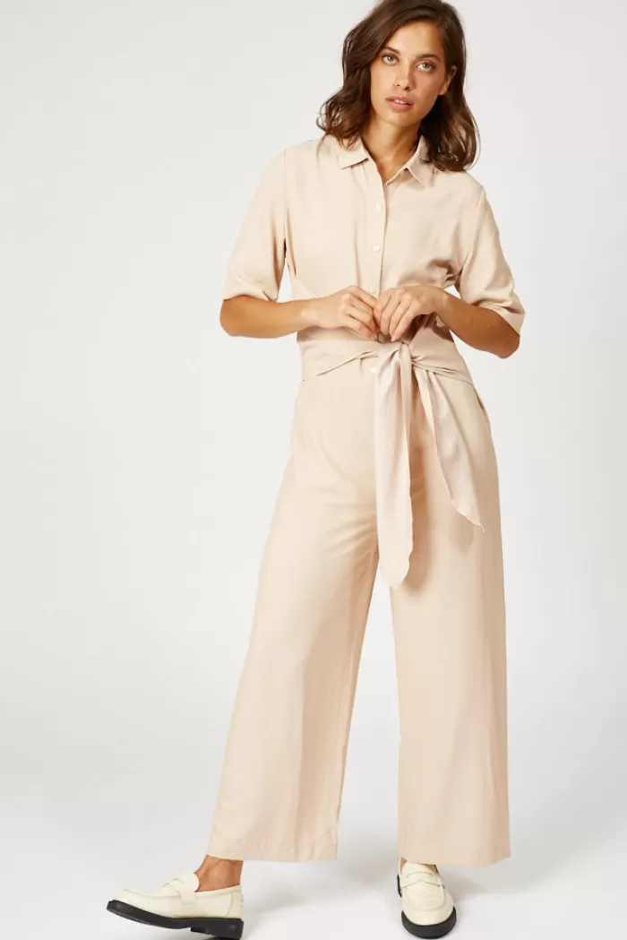 Silk & Salt the rubin jumpsuit- powder pink