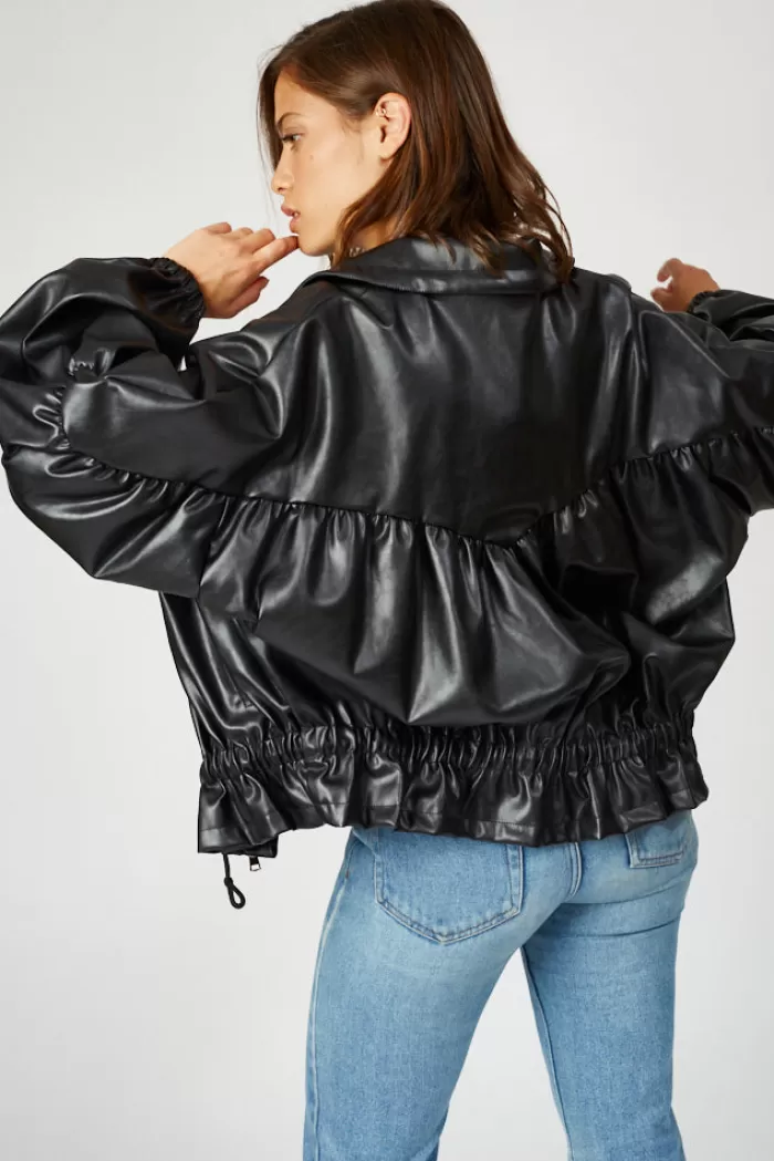 Silk & Salt the sandy jacket - black