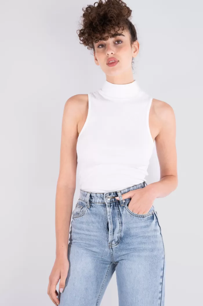 Silk & Salt turtleneck  - white