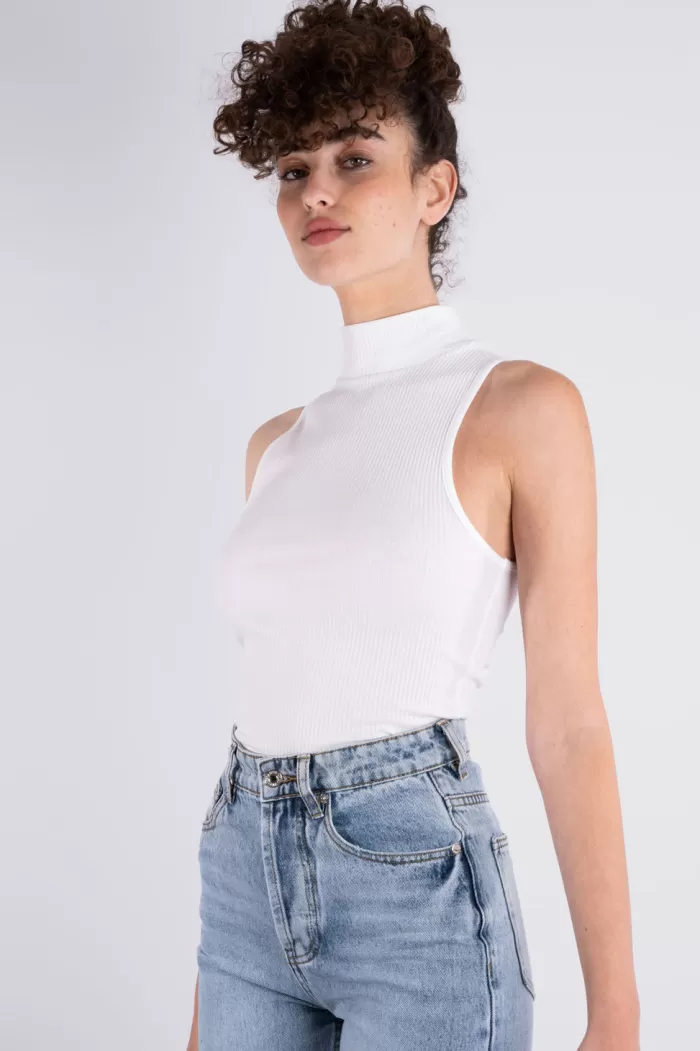 Silk & Salt turtleneck  - white