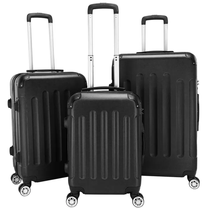 Silk & Salt Zimtown 3Pcs Lightweight Hardside 4-Wheel Spinner LuggaSet