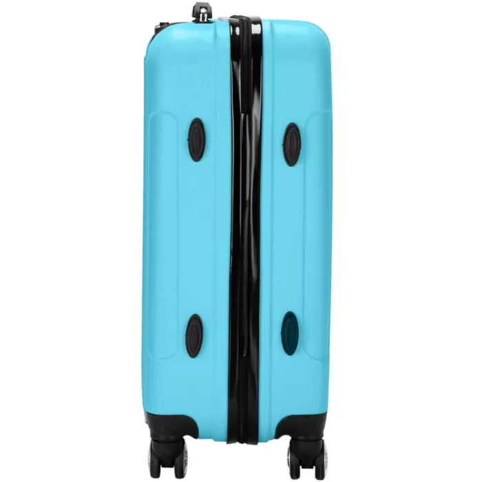 Silk & Salt Zimtown 3Pcs LuggaTravel Set Bag ABS Trolley Suitcase Blue